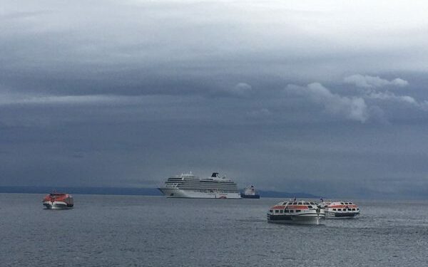Crucero Oosterdam arriba por primera vez a Punta Arenas