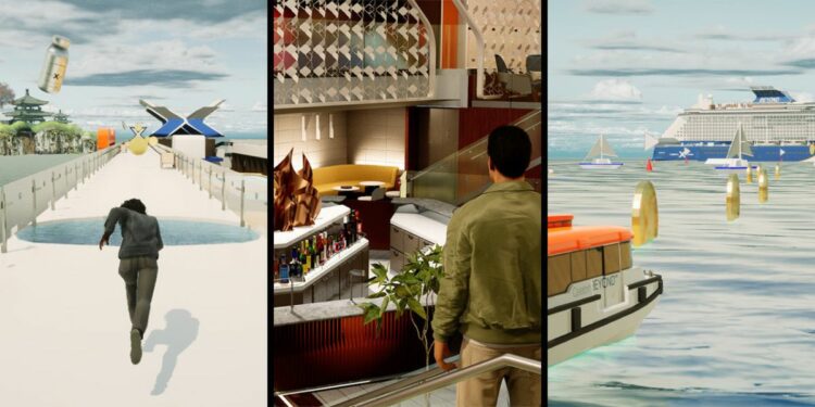 El "Wonderverse" de Celebrity Cruises ofrece la posibilidad conocer el barco, practicar juegos, interactuar con avatares famosos, recorrer espacios icónicos en Celebrity Beyond y viajar a los destinos emblemáticos de la marca.