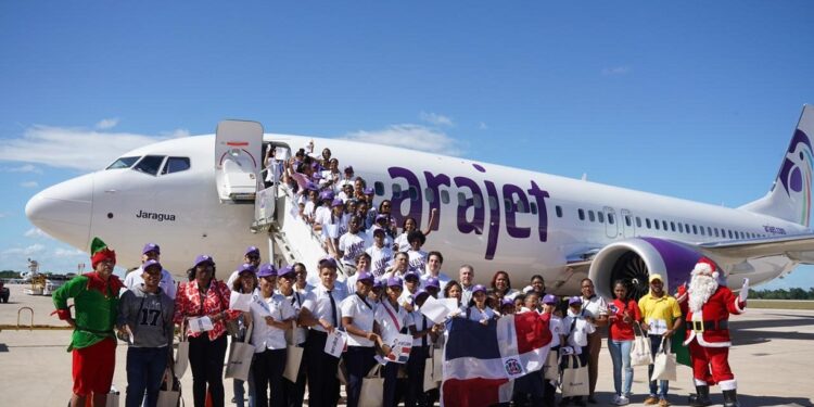 De reconocimiento, el vuelo Bogotá-La Romana de Arajet