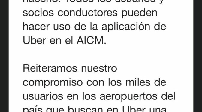 DiDi aclara que puede brindar viajes desde el Aeropuerto de CDMX - mensaje-uber-usuarios-673x1280