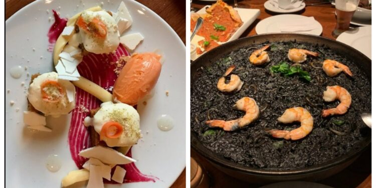 En la imagen, algunos de los platillos del  Restaurante Gamberro y Harry Sasson. Fotos: archivo particular/TripAdvisor