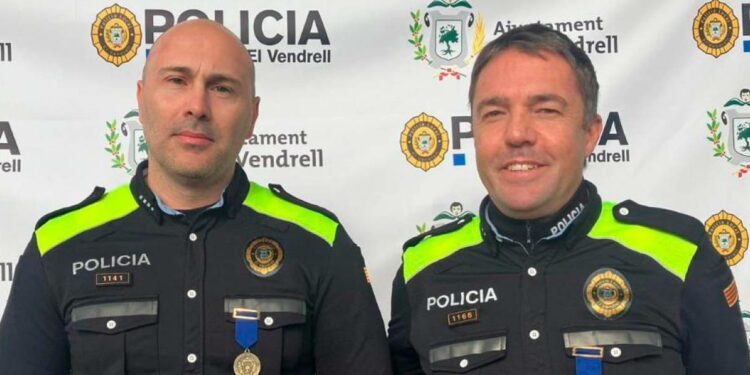 Ferran Muga y Xavi Ripoll, los polis que salvaron a un bebé