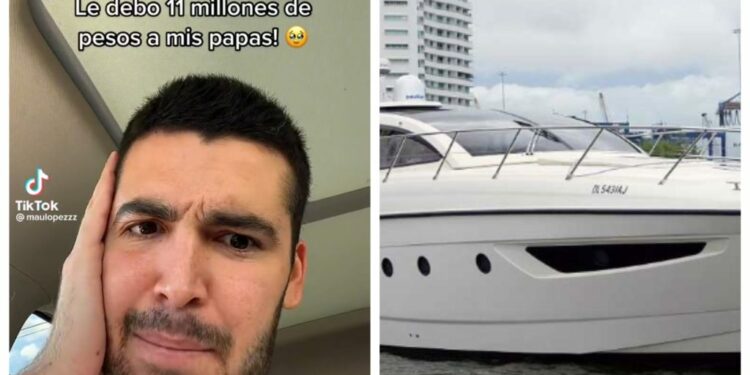 Influencer mexicano alquila yate en Medellín que no hay mar