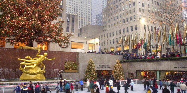 Nueva York figura entre las 10 mejores ciudades para celebrar Navidad.