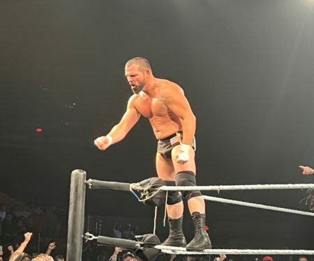 Jamie Noble en su ultima lucha en un WWE Live