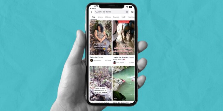 Migrantes latinoamericanos usan TikTok para compartir sus viajes a la frontera de EE.UU y los peligros de pedir asilo
