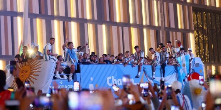La Selección festejará con la gente en el Obelisco. (Foto: REUTERS/Carl Recine)