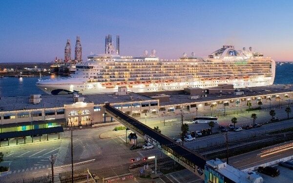 Primer buque de Princess Cruises zarpa desde Texas en seis años
