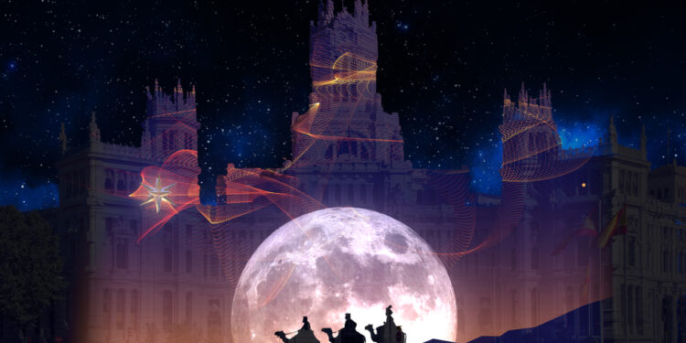 Imagen del videomapping proyectado en Cibeles