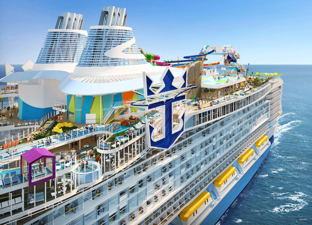 Además de ser el crucero más grande del mundo, Icon of The Seas estará impulsado por combustible limpio. Foto: Cortesía.