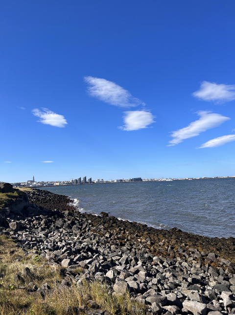 vistas desde el p﻿uerto de reikiavik