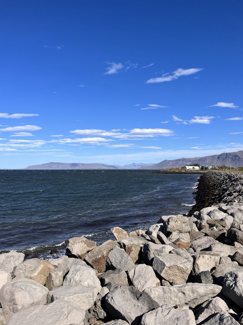 vistas desde el p﻿uerto de reikiavik