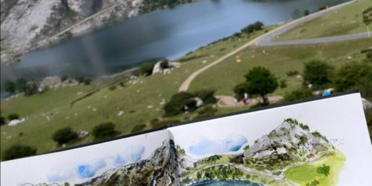 Realidad y ‘sketch de los Picos de Europa.