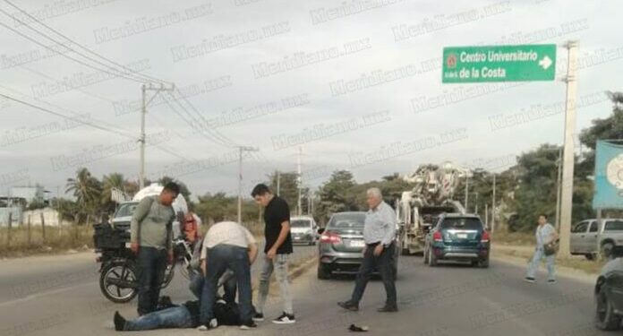 Chocó motociclista fractura en el Crucero del CUC