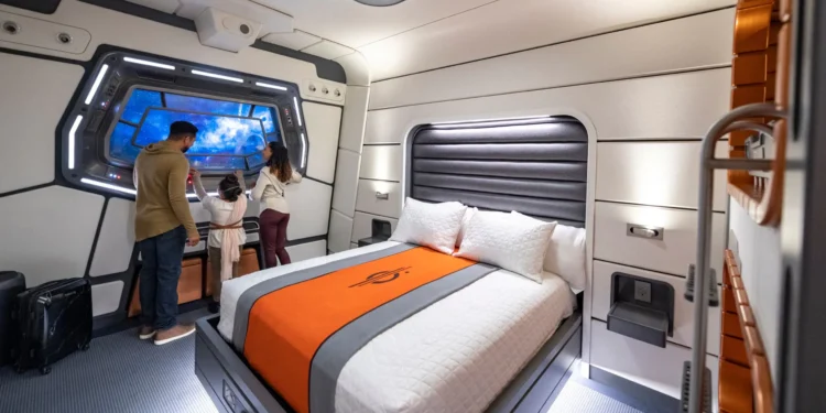 Una habitación del Star WArs: Galactic Starcruiser, el hotel inmersivo de Disneyworld