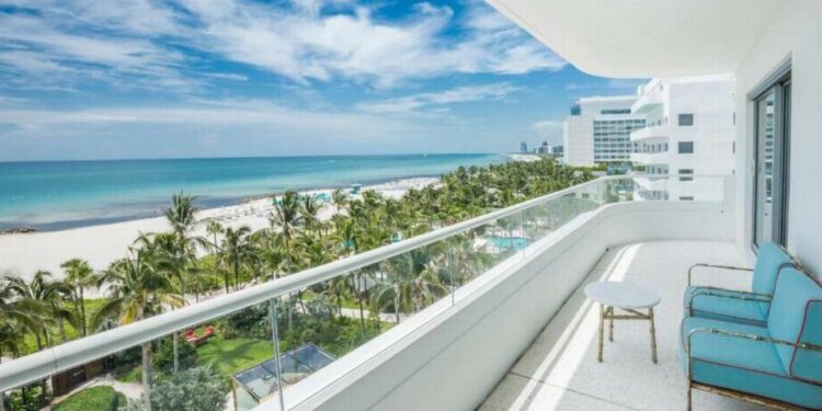 La vista del océano en el hotel Faena Miami Beach.