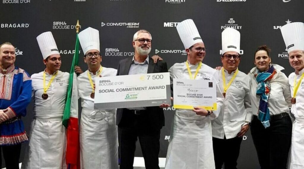 Foto de ganadores en el Bocuse d'Or.