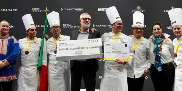 Foto de ganadores en el Bocuse d'Or.