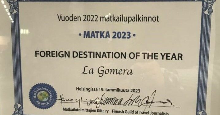 Placa de reconocimiento del Matka Nordic Travel./