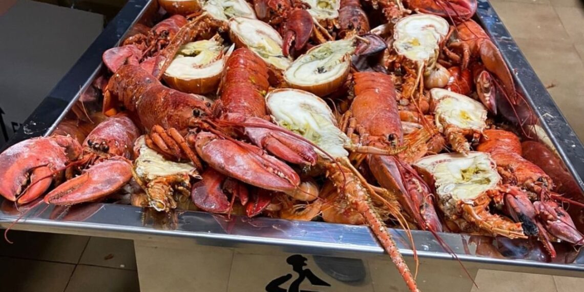 Mariscos a lo bestia.