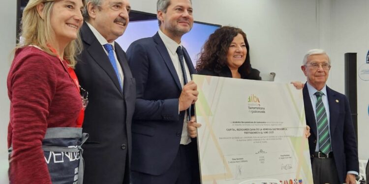Mendoza fue distinguida en Madrid como la Capital de la Armonía Gastronómica