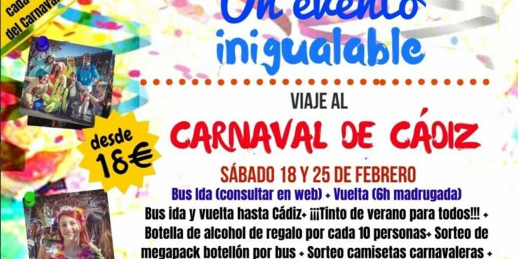 Ofertan viajes al carnaval de Cádiz con "megapacks de botellón" y preservativos y le 'llueven' las críticas