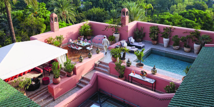 La azotea de uno de los riads.