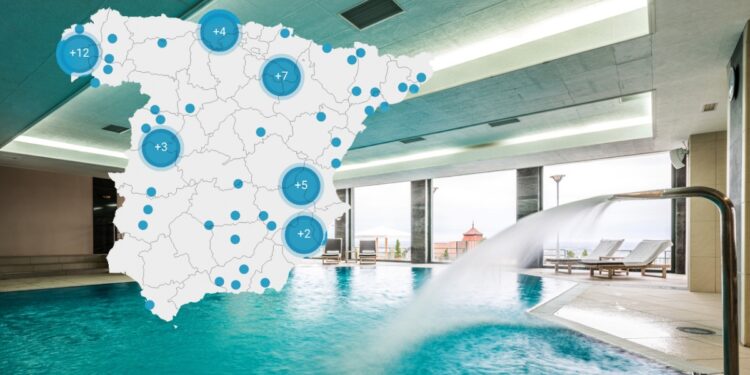 Mapa de balnearios del Imserso
