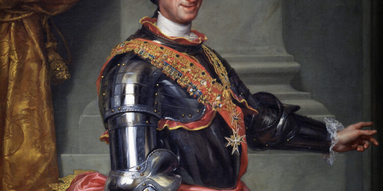 Carlos III retratado hacia 1765 por Anton Raphael Mengs (1728-1779)