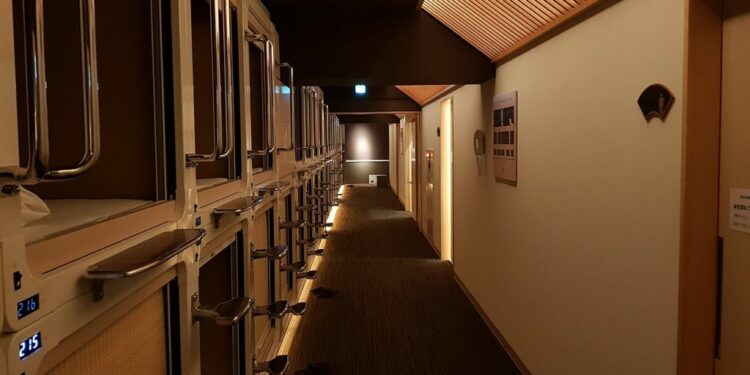 Hotel cápsula en Tokyo