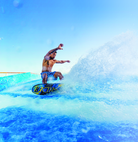 FlowRider, el generador de olas a bordo del Explorer of the Seas