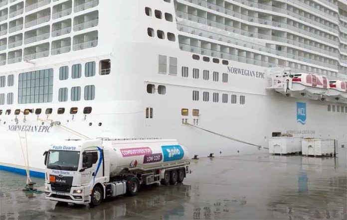 Cruceros de Nortwegian Line se abastecen de biodiesel en Portugal-rabastecimiento