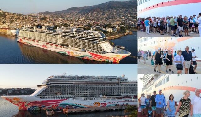 Acapulco recibe el 14º crucero de la temporada con 5,233 turistas. Se mantiene activo el turismo de cruceros en los destinos de Guerrero
