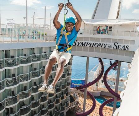 La tirolina del Symphony of the Seas
