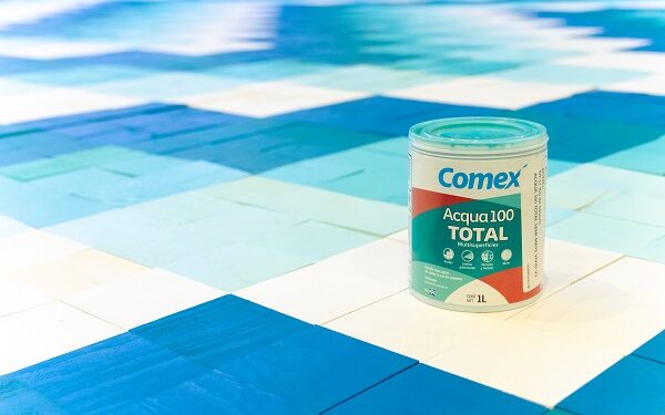 Comex rompe un récord de GUINNESS WORLD RECORDS™ con el mosaico más grande de bloques de madera pintados con un patrón