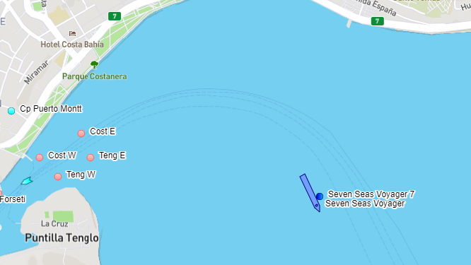 Crucero Seven Seas Voyager visita Puerto Montt