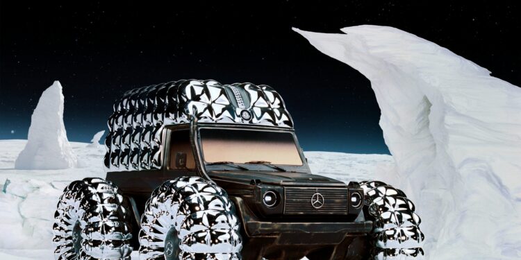El nuevo coche de Mercedes-Benz y Moncler es digno de viajar a la Luna