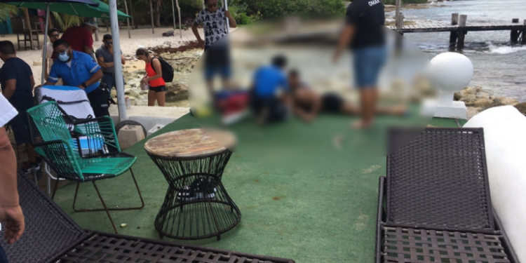 Empleado de un crucero sufre congestión etílica en Cozumel