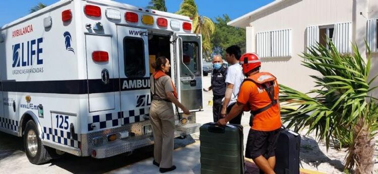 Evacuan a turista filipino de un crucero en Isla Mujeres