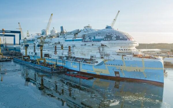 Fotos de drones muestran avance del Icon of the Seas