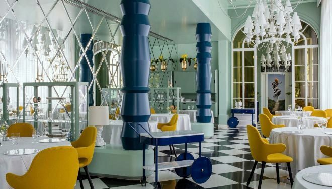 Sala de Paco Roncero Restaurante, en Madrid.