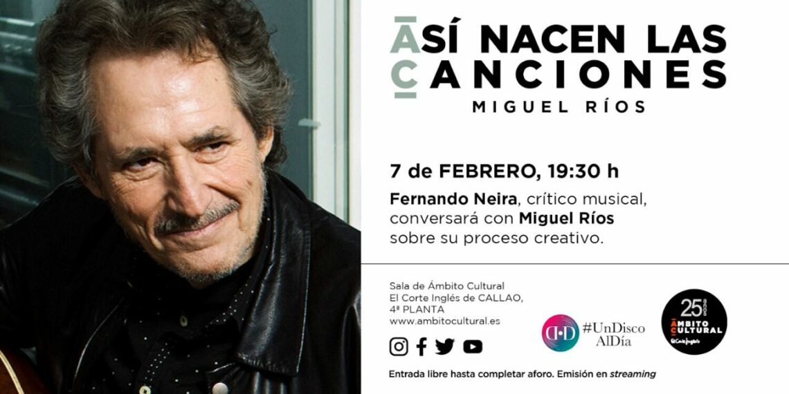 Miguel Ríos y Dani Rovira en Ámbito Cultural