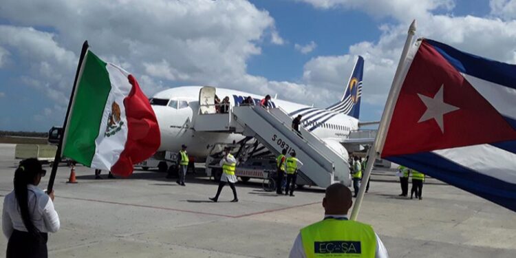 Radio Habana Cuba | Inauguran ruta aérea Monterrey-Habana-Jardines del Rey (+Foto)