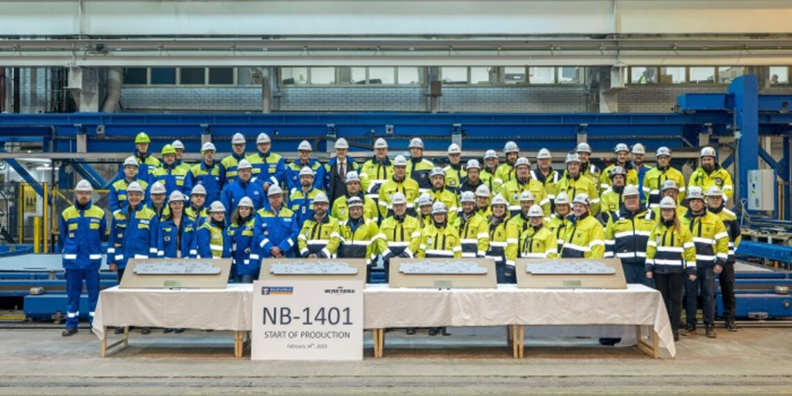 Royal Caribbean realiza el primer corte de acero para el segundo barco de la Clase Icon