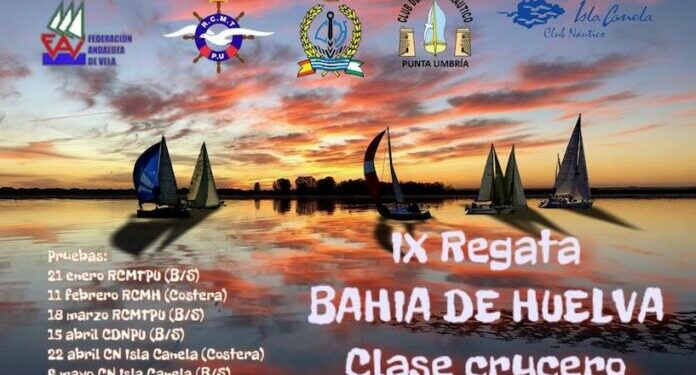 Cartel anunciador de la IX Liga Interclubes de Cruceros 'Bahía de Huelva'.