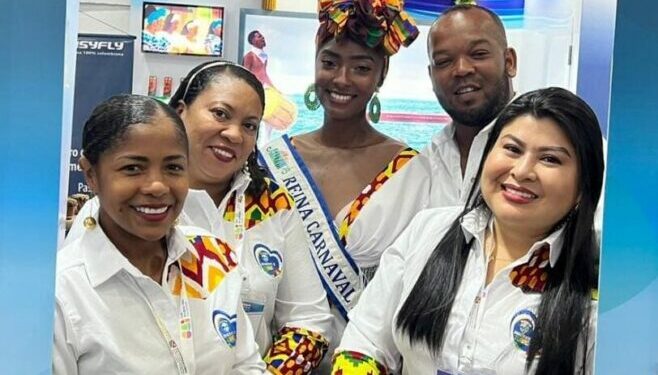 Hicieron parte de la delegación de Tumaco en la Vitrina Turística Anato, la alcaldesa María Emilsen Angulo; la secretaria de Turismo, Vicky Valencia; la reina del Carnaval del Fuego 2022 Estefany Carvajal, Jhon Dájome y Viviana Estrella.