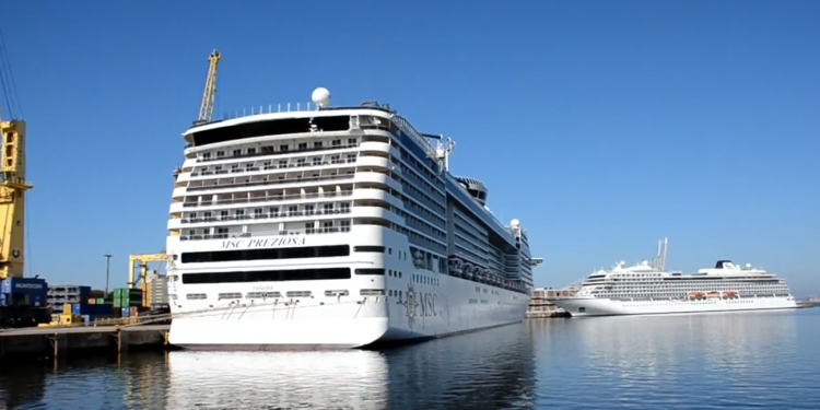 Uruguay: Cruceros MSC Preziosa y Viking Jupiter realizan escala simultánea en el Puerto de Montevideo