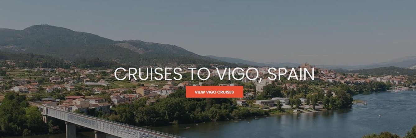 Vista de Tui y del punete internacional para promocionar Vigo