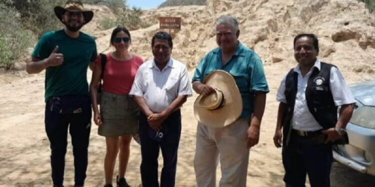 Las autoridades de Gercetur visitaron la huaca El Oro, en la provincia de Ferreñafe, región Lambayeque. Foto: ANDINA/Difusión