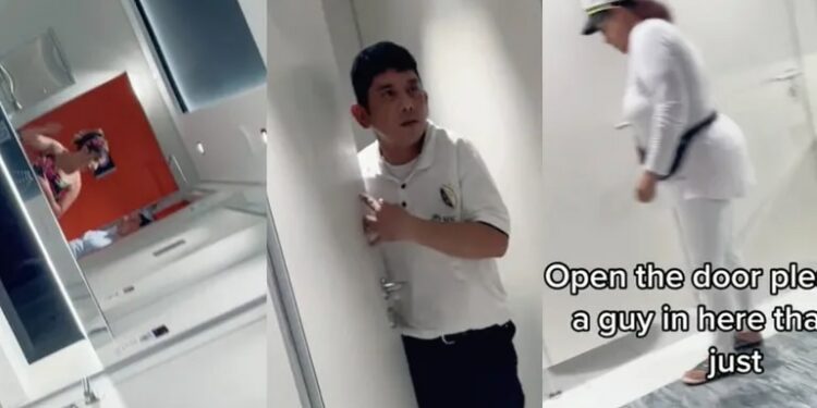 Descubrieron al empleado de un crucero en una inaceptable situación y la compañía lo echó